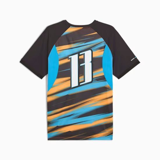 Marseille T-Shirt Faster - Heat Fire/Bleu Azur - Men's-SoccerKits Hub | Buy Soccer Jerseys Online